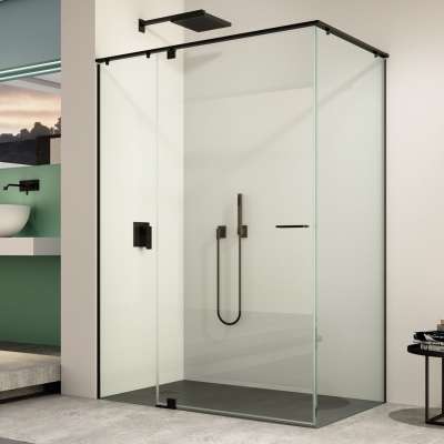 HouGlass Shower Rooms sliding pivot hinge custom bathroom shower glass door designs modular cabin shower enclosure factory price