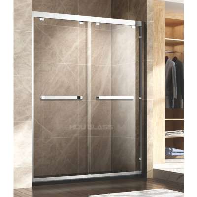 Chinese Supplier 2 Sided double sliding shower enclosure 8mm Tempered Glass Rectangular Shower Cabin Shower Enclosure