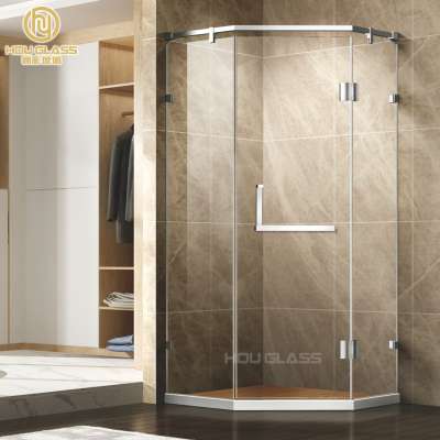 Sanitary Ware Shower Design Diamond shape pivot hinge Shower Enclosure sauna shower bath room Malaysia