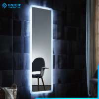 full length full body led wall mount living room large mirror floor with led lights