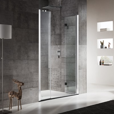 HouGlass Rectangular Shower Room Overall Opening Door Bathroom Glass Partition Door Shower Room Customization